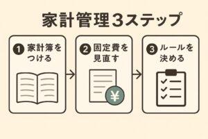 家計管理3ステップ